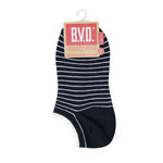 BVD舒適條紋女踝襪, , large
