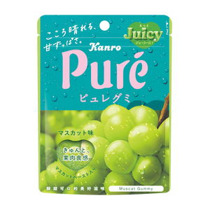 日本甘樂鮮果實軟糖-白葡萄口味 