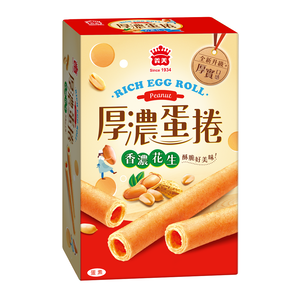 義美厚濃蛋捲(花生)152g