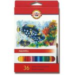 普思AP 【KOH-I-NOOR】水溶性色鉛筆(紙盒)套組36色 K3719, , large