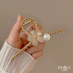 【Gulicc】古莉可 髮夾 金色沁雅仙氣大抓夾, , large