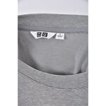 (L) uniqlo質感棉質圓領黑色短袖上衣二手衣, , large