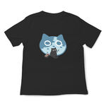 JZ TEE 黑貓-釣魚 印花短袖T恤, , large