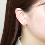 【Angel & Me】微光 圓珠 14KGF 注金耳環 耳夾 情人節 生日禮物, , large