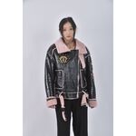 (XL) 皮質珍珠黑色外套二手衣, , large