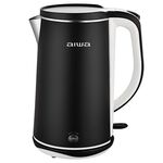 AIWA 愛華 1.8L雙層防燙電茶壺 DKS110518 黑色, , large