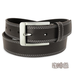 【CH-BELT 銓丞皮帶】男女中性休閒皮帶 雙車線設計皮帶腰帶(黑/咖), , large