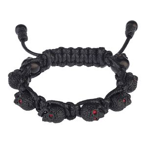 BOMBERG 炸彈錶 黑水鑽紅眼黑骷髏黑色手環-M (JW-BKT-FSPBA.M6.3)