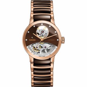 RADO 雷達 Centrix晶萃系列鏤空自動機械真鑽腕錶-33mm R30248712