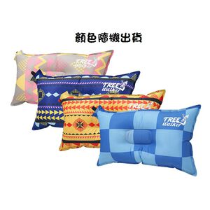 【露營用品】舒眠植絨自動充氣枕