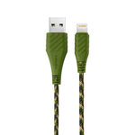 [亞瑟3C] ENERGEA Lightning to USB-A NyloXtreme 編織耐彎折快速充電線  1.5M-綠色, , large