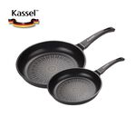 Kassel 鑽石超導熱不沾平底雙鍋組-30cm+26cm(瓦斯爐、IH爐可用鍋、不挑爐具), , large