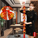 福氣滿福袋新年吊飾8福袋2入3組#104(新春過年掛飾/流蘇立體開運掛飾/開運招財/入厝/新婚室內裝飾掛件), , large