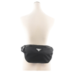 PRADA 三角牌Logo 尼龍腰包/黑色, , large