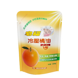 [箱購]皂福冷壓橘油皂精補1500g克 x 8Bag袋