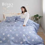 BUHO 天然嚴選純棉雙人加大四件式床包被套組-(多款任選), , large