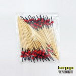 [巴果果]水果叉 調酒裝飾 竹叉 竹籤 叉子 竹串 點心叉 炸物叉 串烤叉 漢堡串 婚禮派對 黑杆红球珠 JM10-221, , large