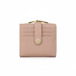 LEAFIN 經典卡片夾口金包-奶茶色 仕女 皮夾 女夾 卡片收納 人氣女用皮夾 女夾, , large