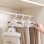 【上手家居】可疊掛褲子衣架-5入組(無痕衣架/防滑衣架/褲架), , large