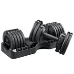 Byzoom Fitness 可調式啞鈴 34公斤 (75磅) 21段重量秒速調整組 速調啞鈴 一年保固 宅配免運, , large