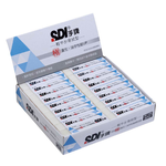 【SDI 手牌】輕感 易拭型 筆擦 65.5 x 12.5 x 12.5mm 橡皮擦 36入/盒 PE-12W, , large