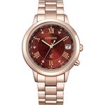 CITIZEN 星辰 XC Hebe田馥甄配戴款 酒紅 光動能鈦電波女錶 CB1138-62W, , large