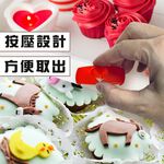 GS MALL 台灣製造 一組4入 心型烘焙壓模器 餅乾模具 模具 黏土 造型模具 美食烘培 心型烘培 烘焙器具 壓模器, , large