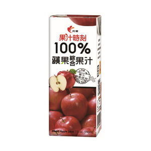 光泉果汁時刻100%蘋果綜合果汁200mlx24