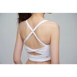 YOGA FLOW Chloe Bra - 扭轉短版上衣 - 雪花白 White, , large