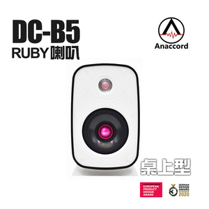 Anaccord 雅那歌音響 RUBY DC-B5 | 桌面影音升級必備 | 防水重低音喇叭一組｜經典白 家樂福線上