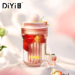 Yellow 450ml Tritan Tea Separation Travel Bottle, 黃色, large