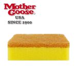 【美國MotherGoose 鵝媽媽】清潔專用海綿菜瓜布-琥珀色 1入組 適用不沾鍋 刷碗布 洗碗 洗鍋, , large