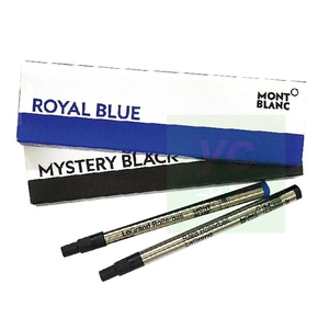 【萬寶龍 MontBlanc】胖胖筆芯 Rollerball LeGrand Refills 筆芯 2支入/ 盒 128225 黑色 /128228 藍色