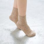【現貨】Supima抗菌萊卡除臭襪-女寬口點點短襪 P6872, , large