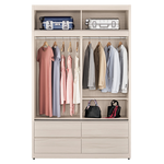 【Hampton 漢汀堡】安莉5尺被櫥式鋁框四抽拉門衣櫥, , large