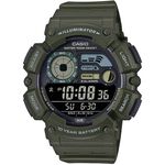CASIO 卡西歐 釣魚模式 月相數位手錶-軍綠 WS-1500H-3BV, , large