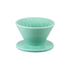 PEARL HORSE Cone Ceramic Coffee Dripper – 1–4 Cups, Green – JA-06-02-C-G