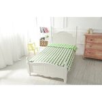 [CINN Far-Infrared] Nano FIR All-Season Blanket – Avocado Green Stripes｜5 x 6.2 ft, , large