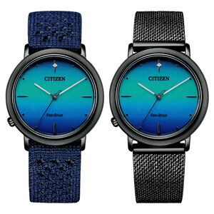 CITIZEN 星辰 L系列 廣告款 光動能女錶 套錶 EM1005-42L