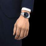 TISSOT 天梭Gentleman 紳士石英手錶-藍/40mm T1274101104100, , large