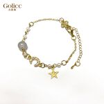 【Gulicc 】古莉可 手鍊 星月鋯石珍珠手鍊, , large