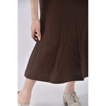 (S) tfc羊毛簡約棕色長裙二手衣, , large