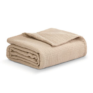 gauze blanket beige