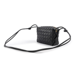 BOTTEGA VENETA Mini Loop 小羊皮迷你相機斜背包/黑色, , large