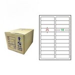 【鶴屋】A4電腦標籤 25x98mm 圓角 22格 1000張入 / 箱(L2598 LX), , large