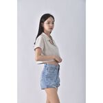 (S) h m丹寧牛仔素色藍色短褲二手衣, , large