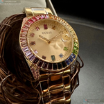 [星晴錶業]GUESS手錶,34mm,GC00005金色錶面金色錶殼金色精鋼錶帶款, , large