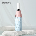 [凱得國際]KISSDIAMOND溫柔拾光晴雨兩用全自動傘KDU-345 蜜桃烏龍-青粉, , large