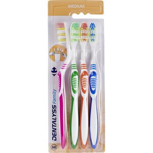 C-FAMILY MEDIUM Toothbrush x4
