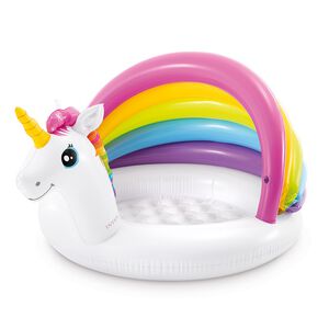 【泳具】INTEX 彩虹獨角獸嬰兒泳池(適用年齡:1-3歲)